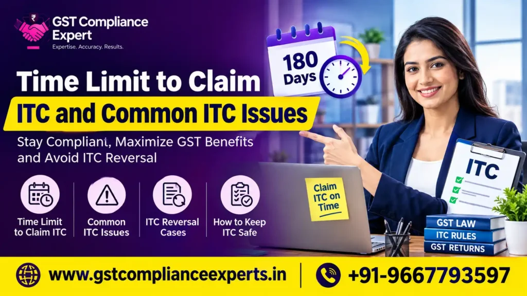 Calendar marking the 30 November ITC deadline alongside GST return filing services documentation