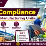 Production floor of a small manufacturing unit with job work challans and GST compliance records"